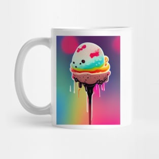 Colorful rainbow ice cream Mug